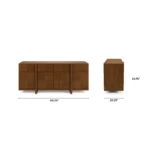 Ayra 6-Drawer Double Dresser - Walnut