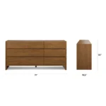Leif 9-Drawer Triple Dresser - Smoked Oak