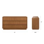 Kouva 6-Drawer Dresser - Smoked Oak