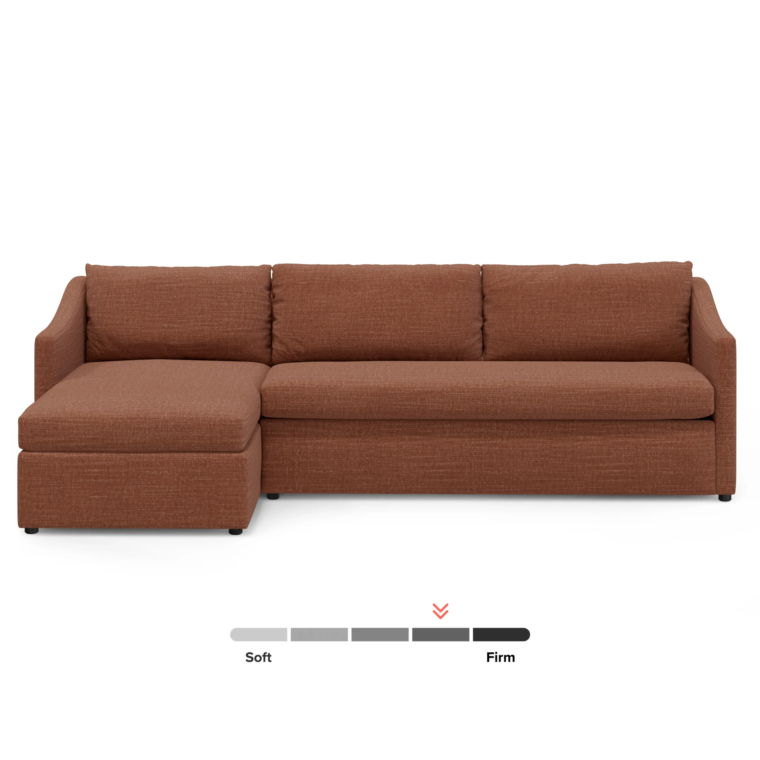 Landry 109_ Left Storage Sleeper Sectional - Napa Rust - Image 16