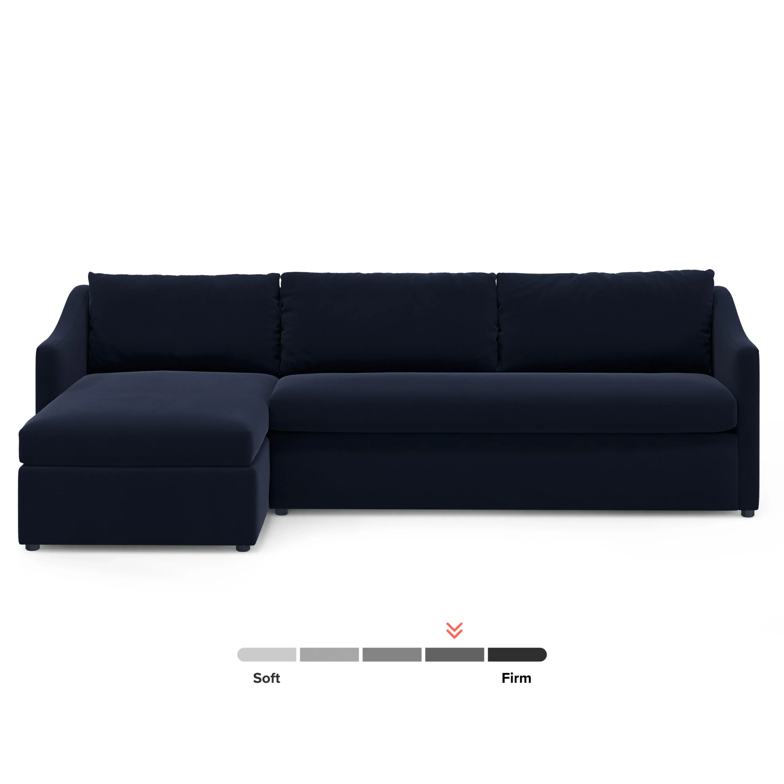 Landry 109_ Velvet Left Storage Sleeper Sectional - Hale Ink - Image 16