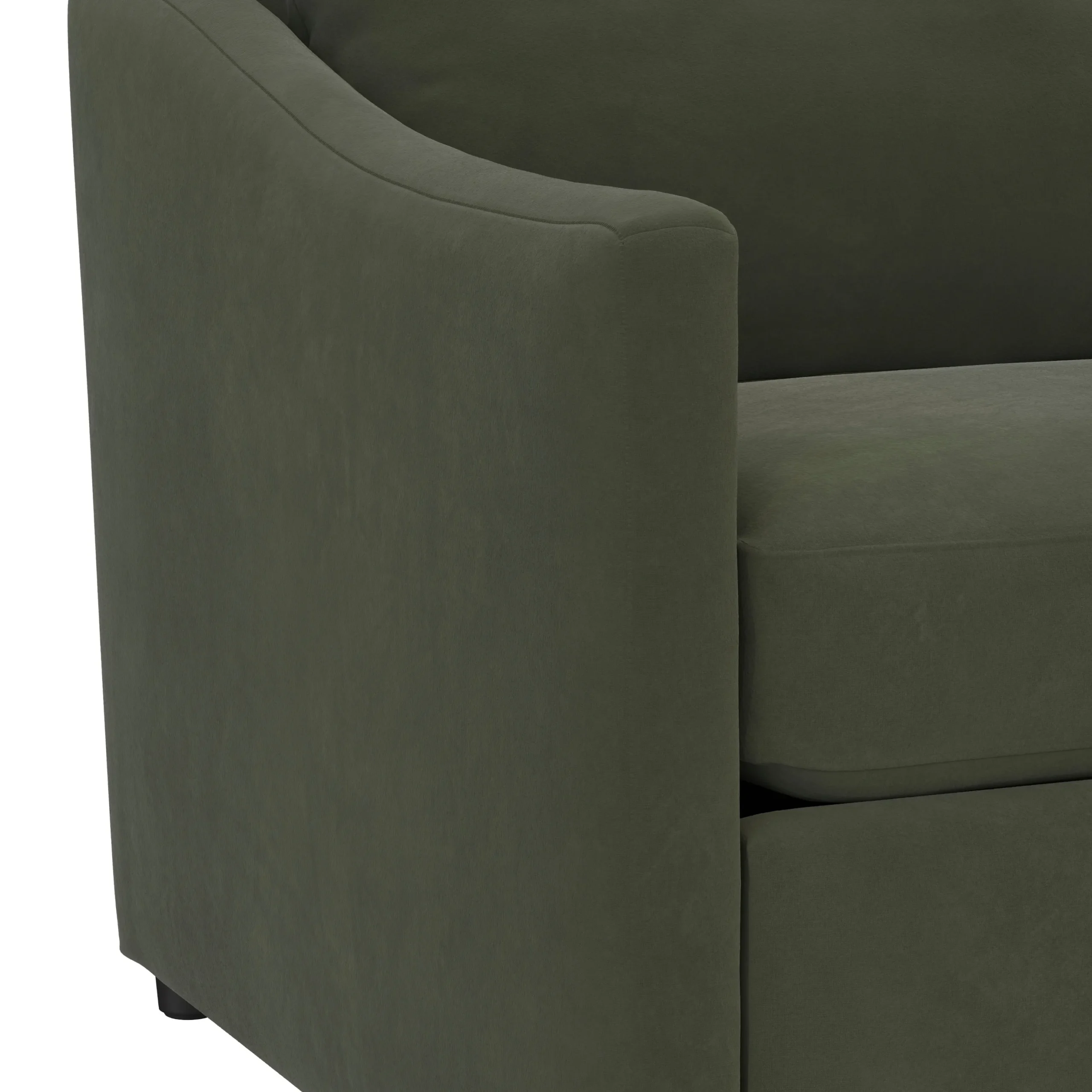 Landry 109_ Velvet Right Storage Sleeper Sectional - Hale Fir Green - Image 13