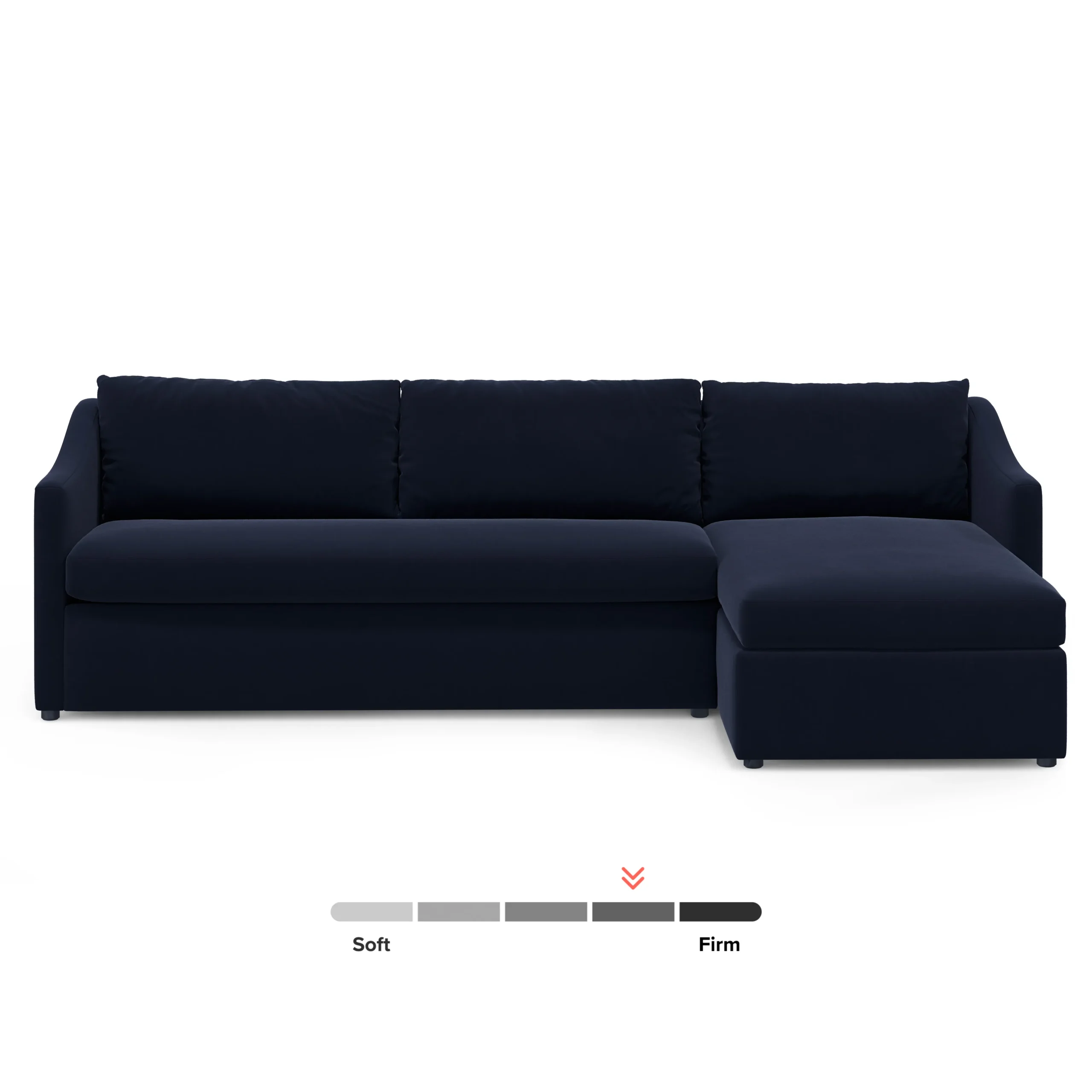 Landry 109_ Velvet Right Storage Sleeper Sectional - Hale Ink - Image 13