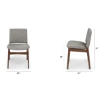 Nosh Dining Chair - Walnut and Quarry Gray