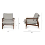 Bavel 28.5_ Lounge Chair - Field Gray