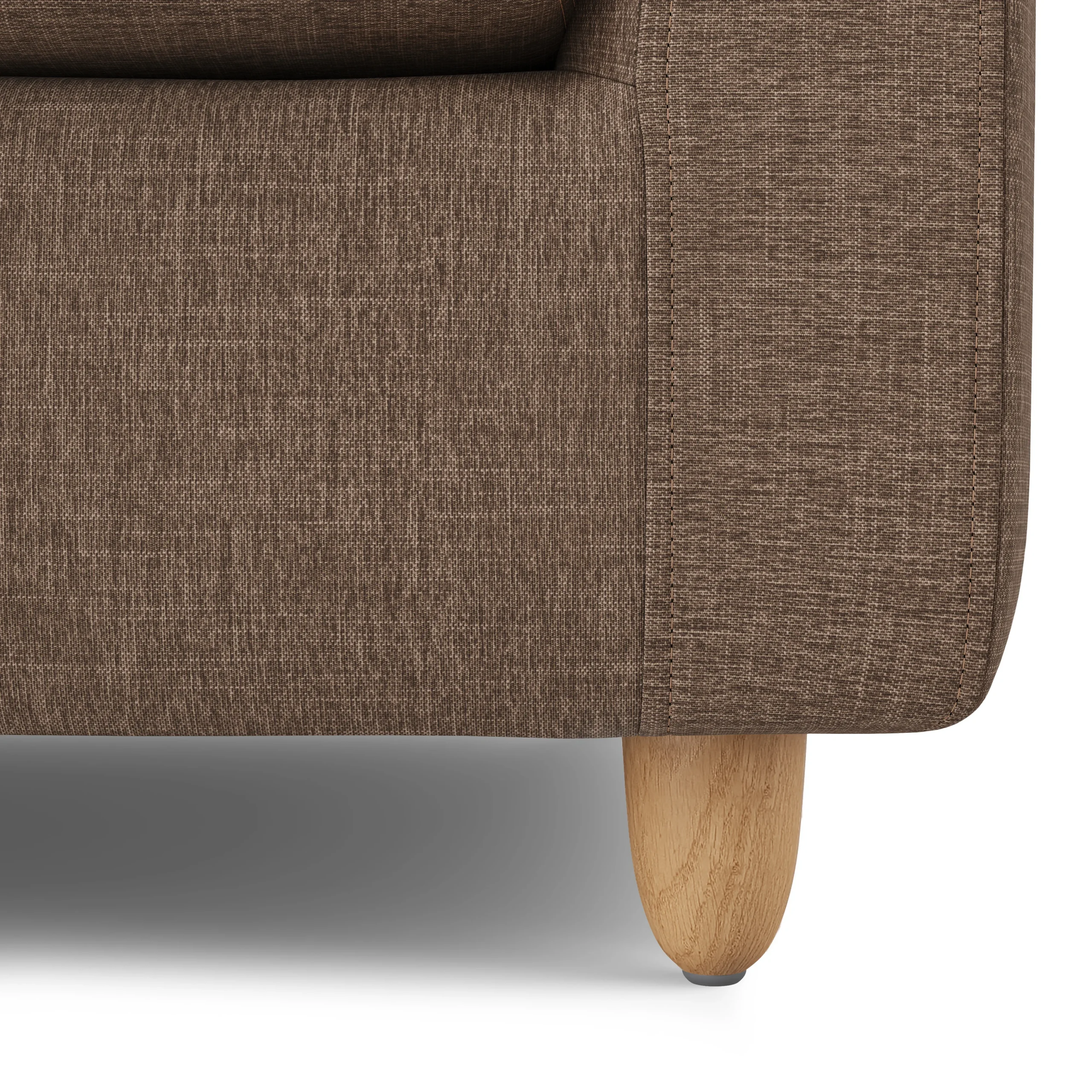 Vati 114_ Left Storage Sleeper Sectional - Natural Oak and Buckler Brown - Image 16