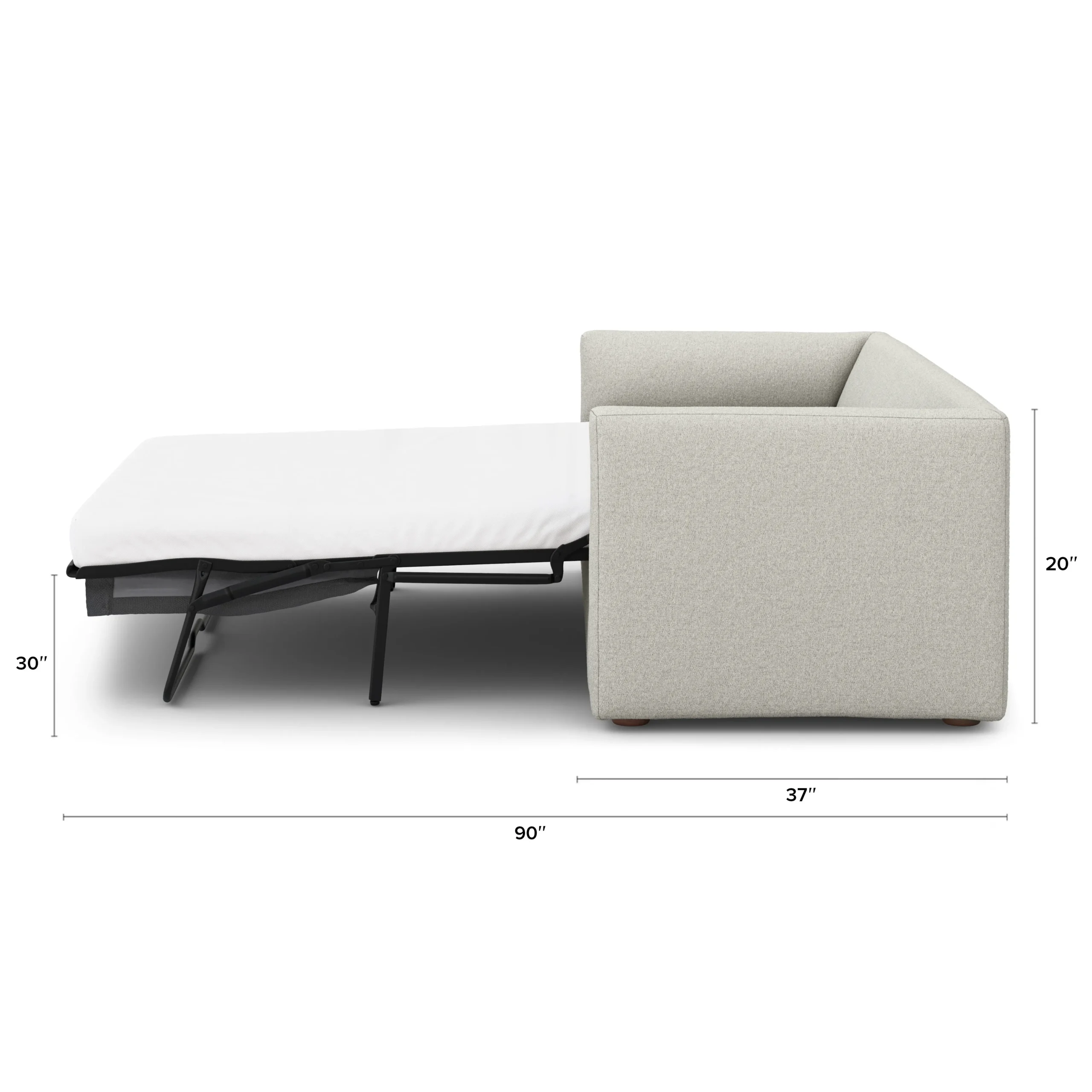 Marina 90_ Reversible Storage Sleeper Sectional - Clover Ivory - Image 16