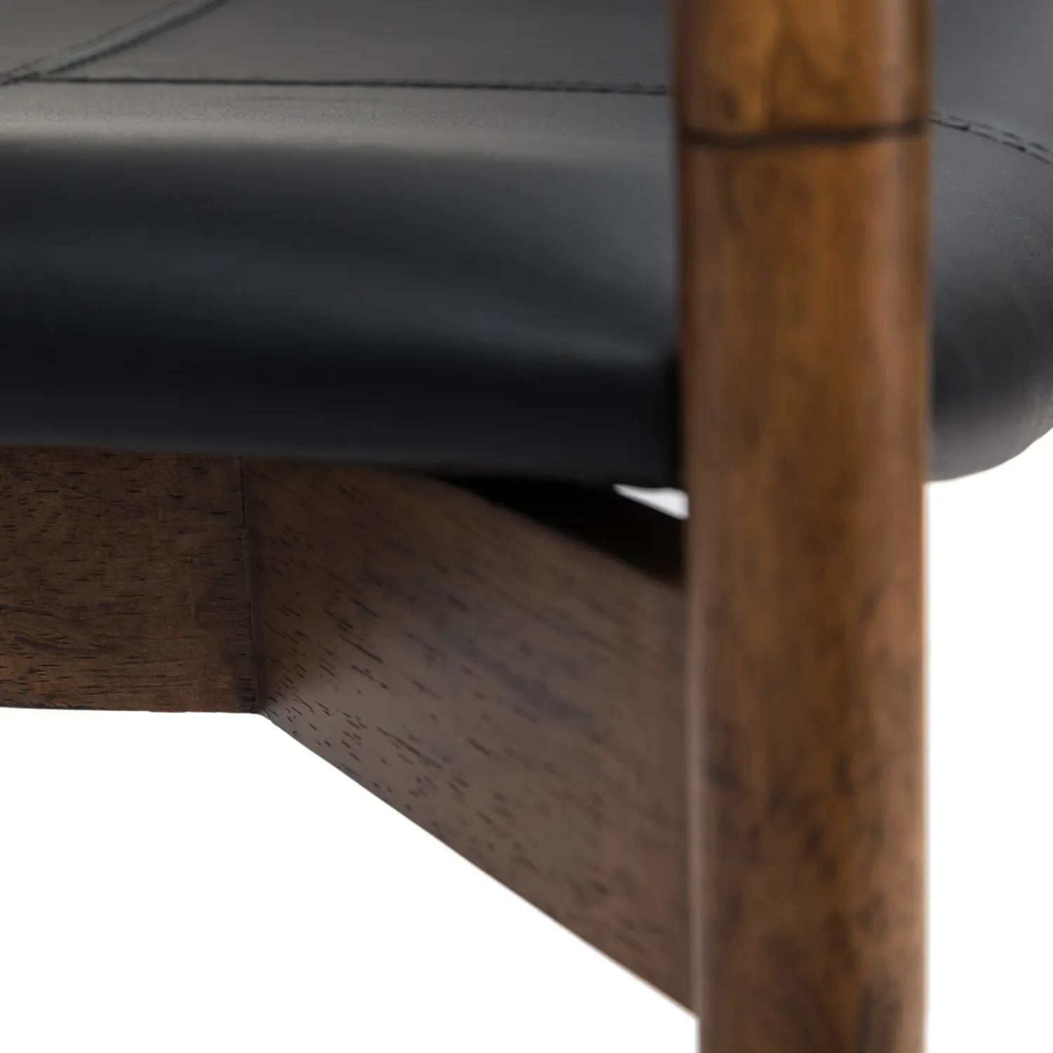 Lento 25_ Leather Lounge Chair - Black - Image 2