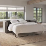 Marina 90_ Velvet Reversible Storage Sleeper Sectional - Hale Warm Gray