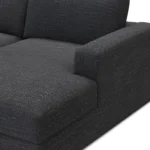 Riley 118_ Right Storage Sleeper Sectional - Napa Charcoal
