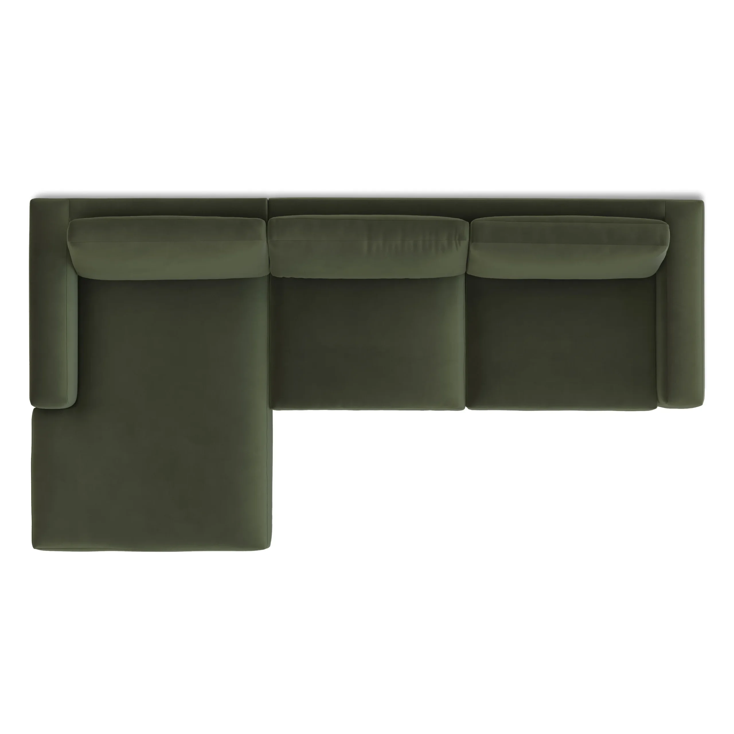 Riley 118_ Velvet Left Storage Sleeper Sectional - Hale Fir Green - Image 13