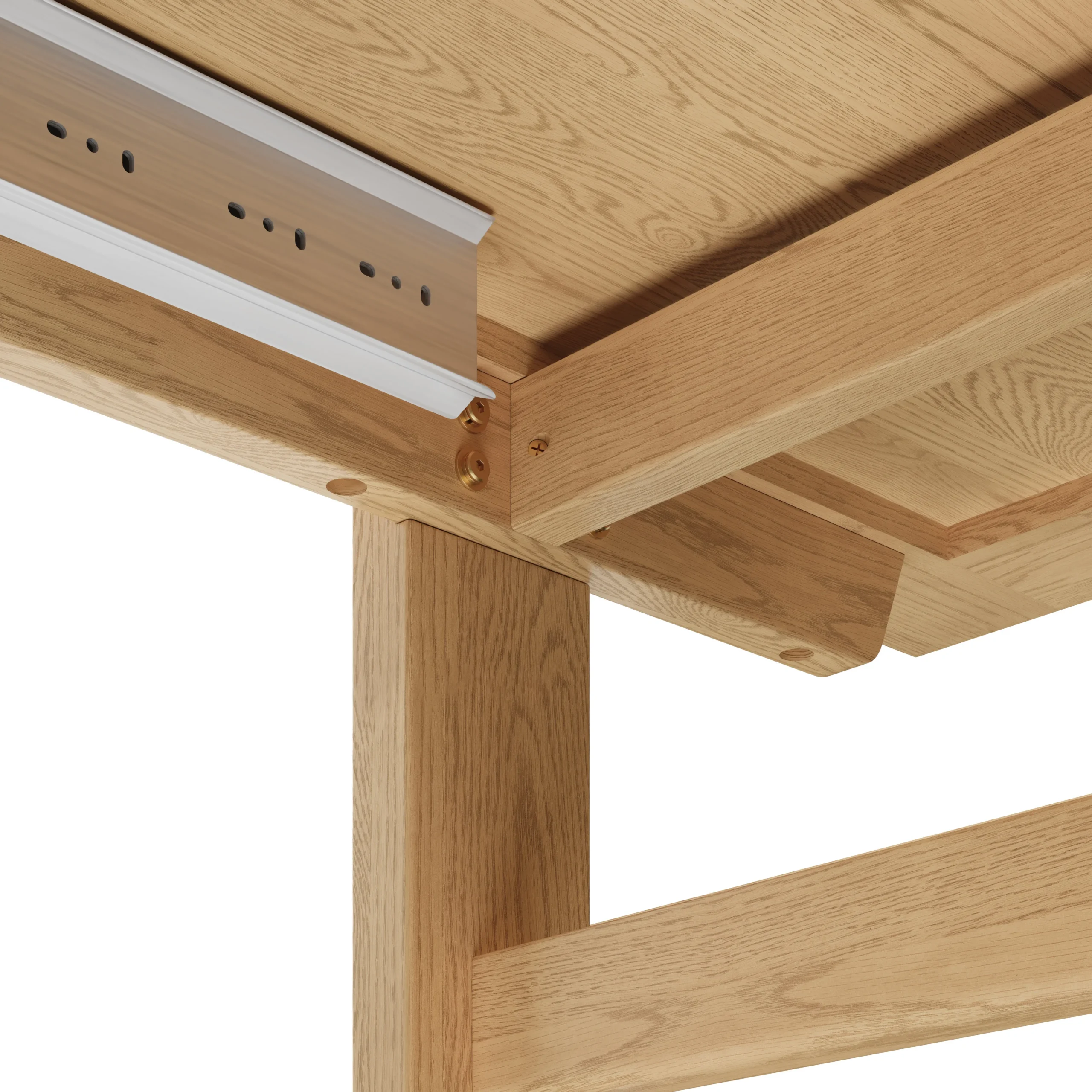 Gina 88.5_ - 112_ Extendable Dining Table - White Oak - Image 16