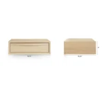 Lenia Floating Nightstand - White Oak
