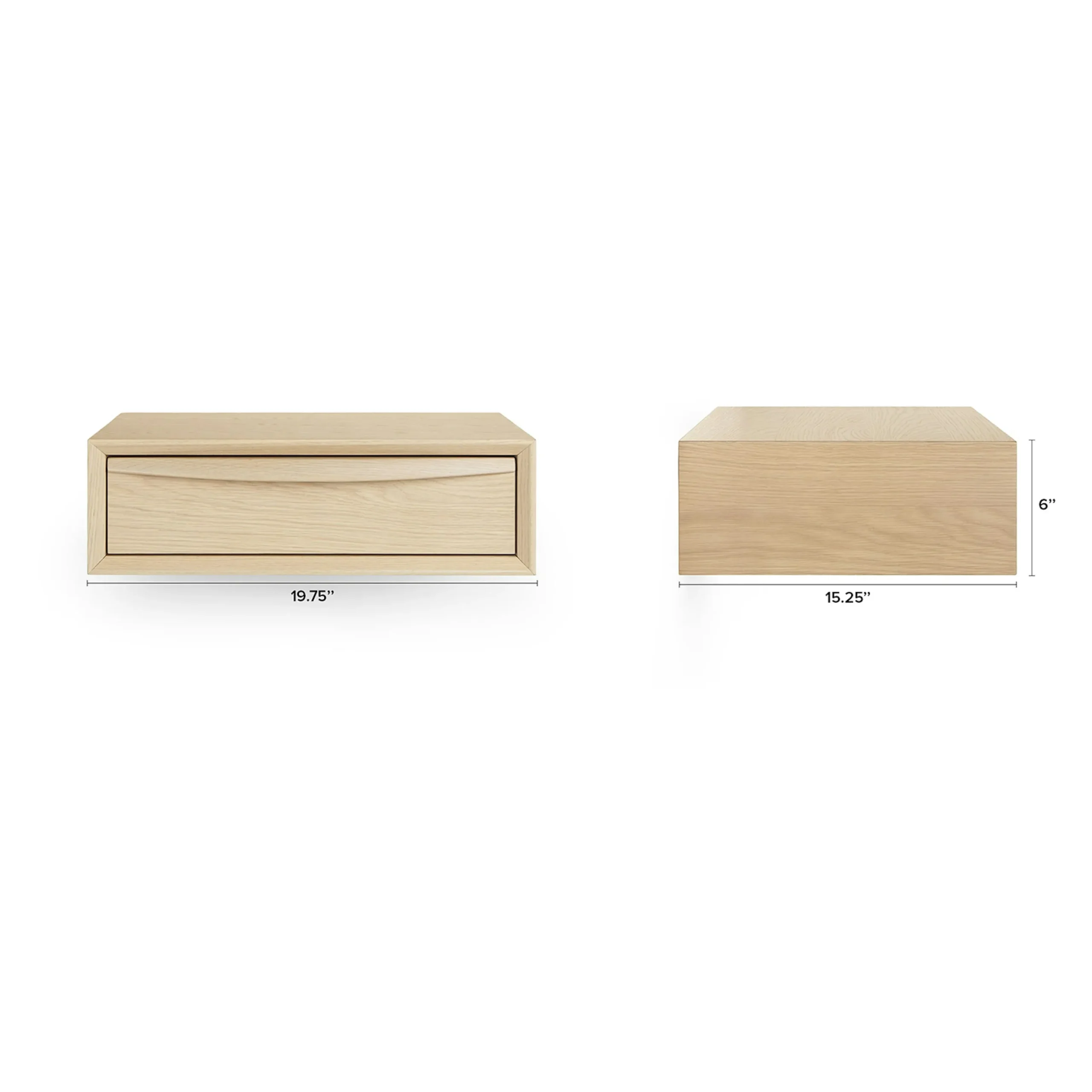 Lenia Floating Nightstand - White Oak - Image 16