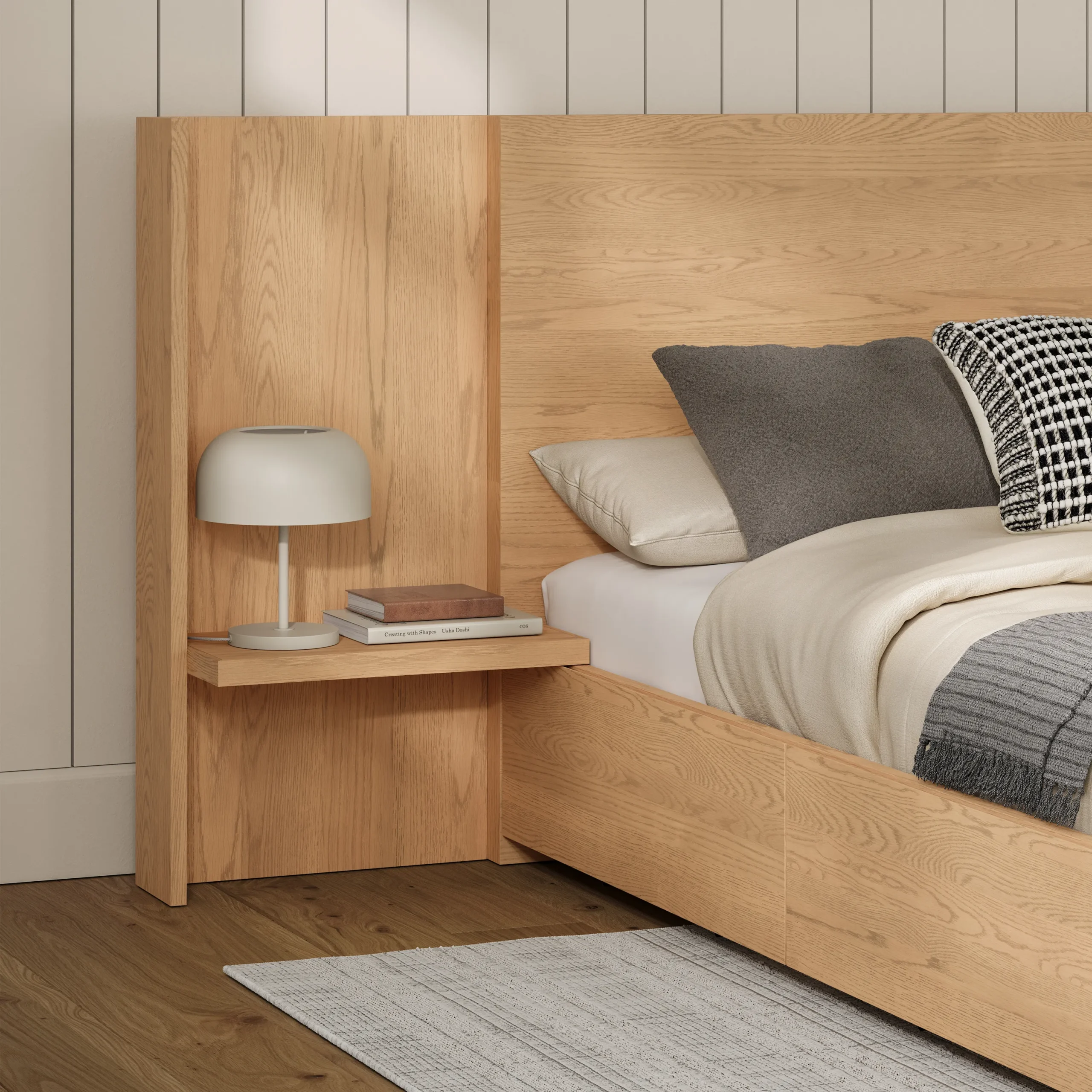 Leif Nightstand Extension Set - White Oak - Image 16