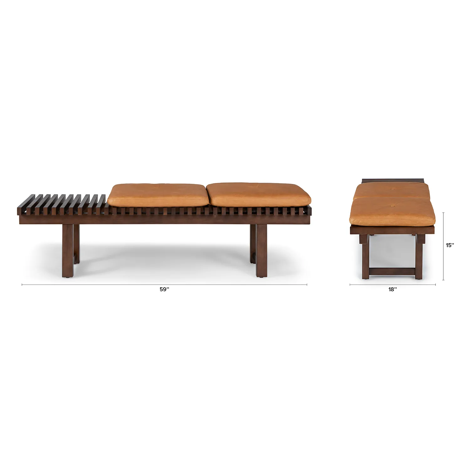 Ripa 59_ Leather Bench - Charme Tan - Image 16