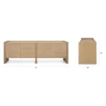 Torme 72_ Media Unit - White Oak