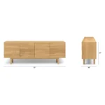 Merto 72_ Media Unit - Natural Oak
