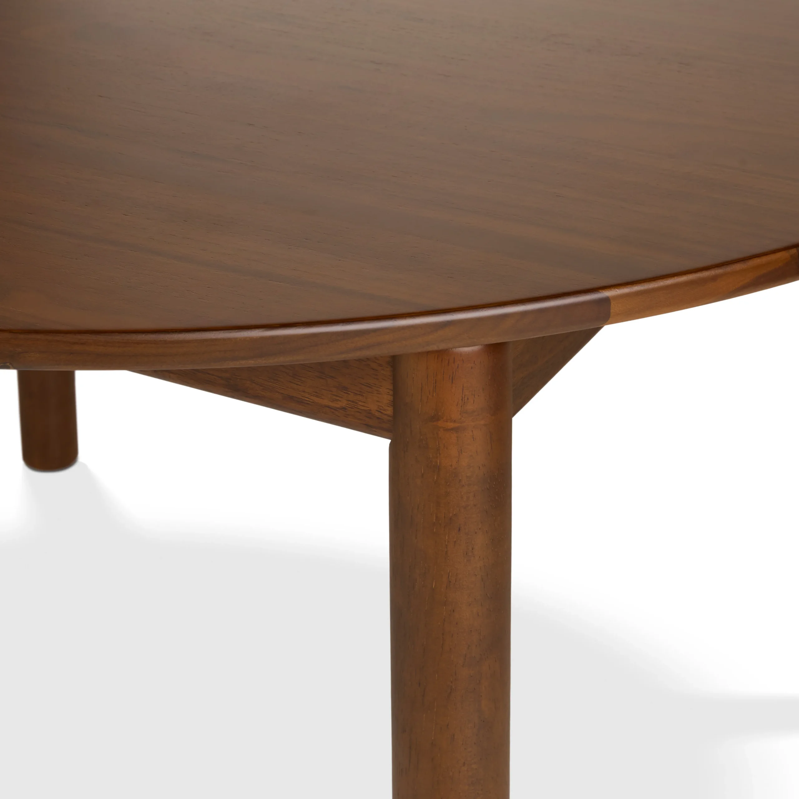 Heidi 48_ - 67.75_ Extendable Round Dining Table - Walnut - Image 17