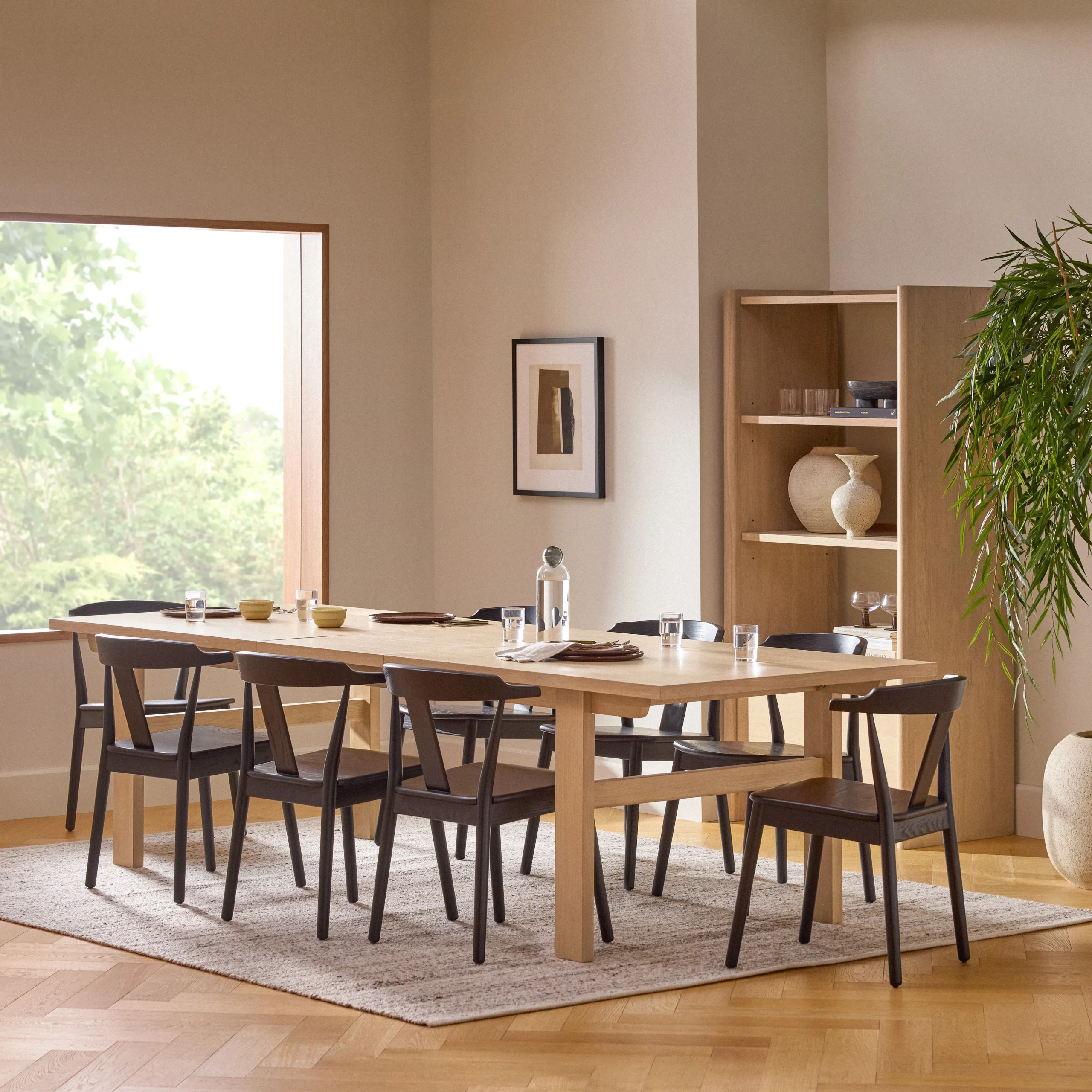 Gina 88.5_ - 112_ Extendable Dining Table - White Oak - Image 17