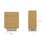 Cooper 5-Drawer Chest - Natural Oak