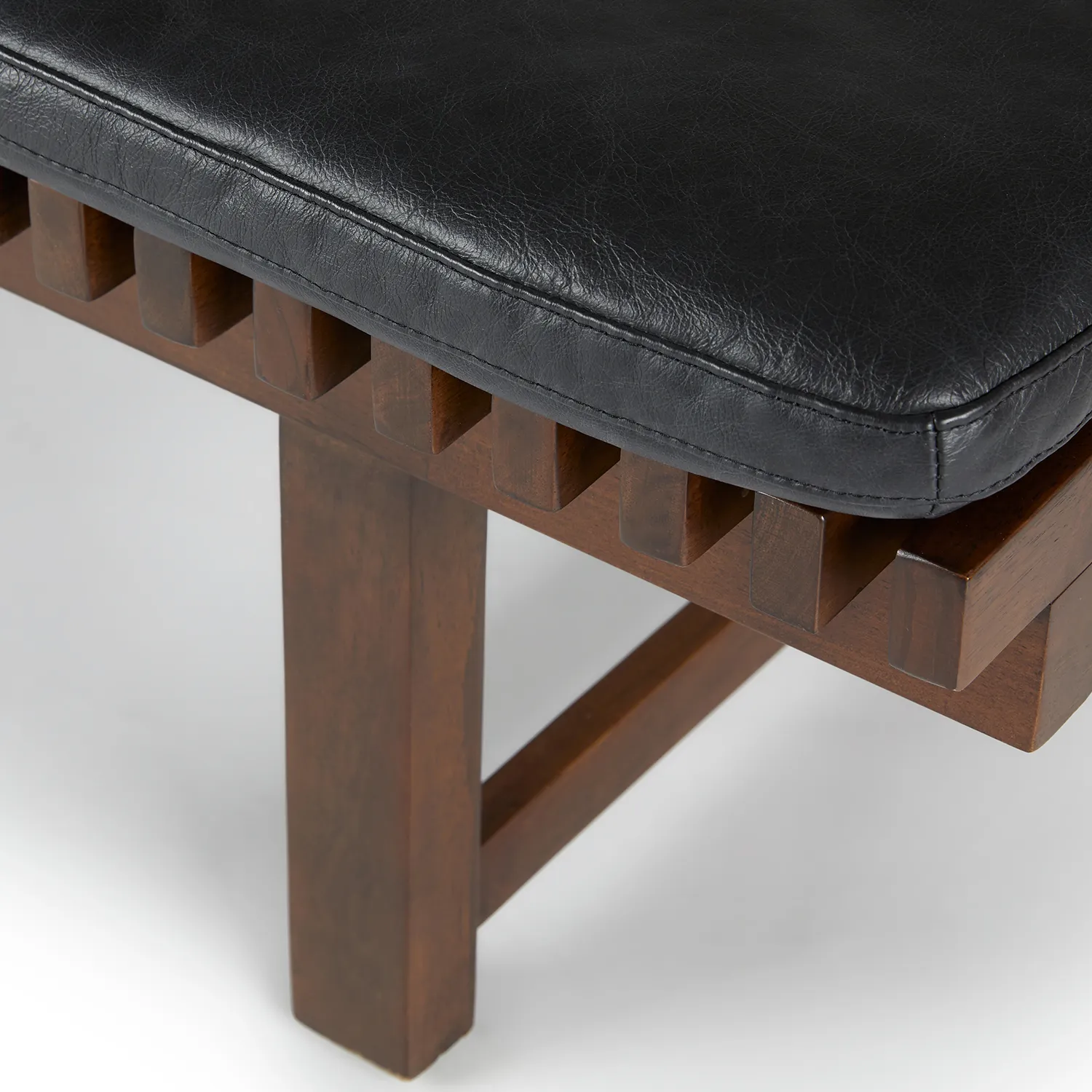 Ripa 59_ Leather Bench - Oxford Black - Image 17