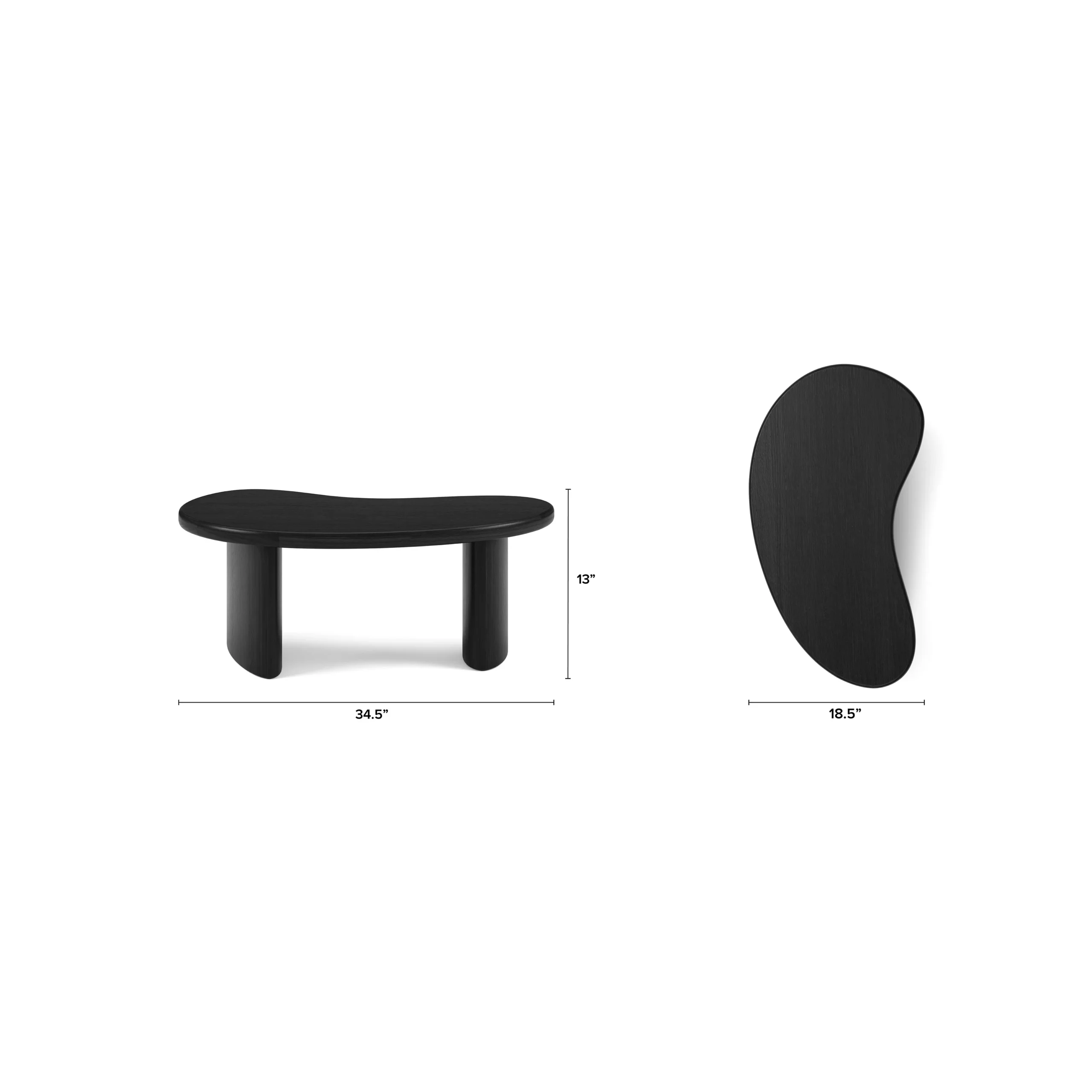 Neah 49_ Nesting Coffee Table Set - Black - Image 12