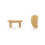 Neah 49_ Nesting Coffee Table Set - Natural Oak