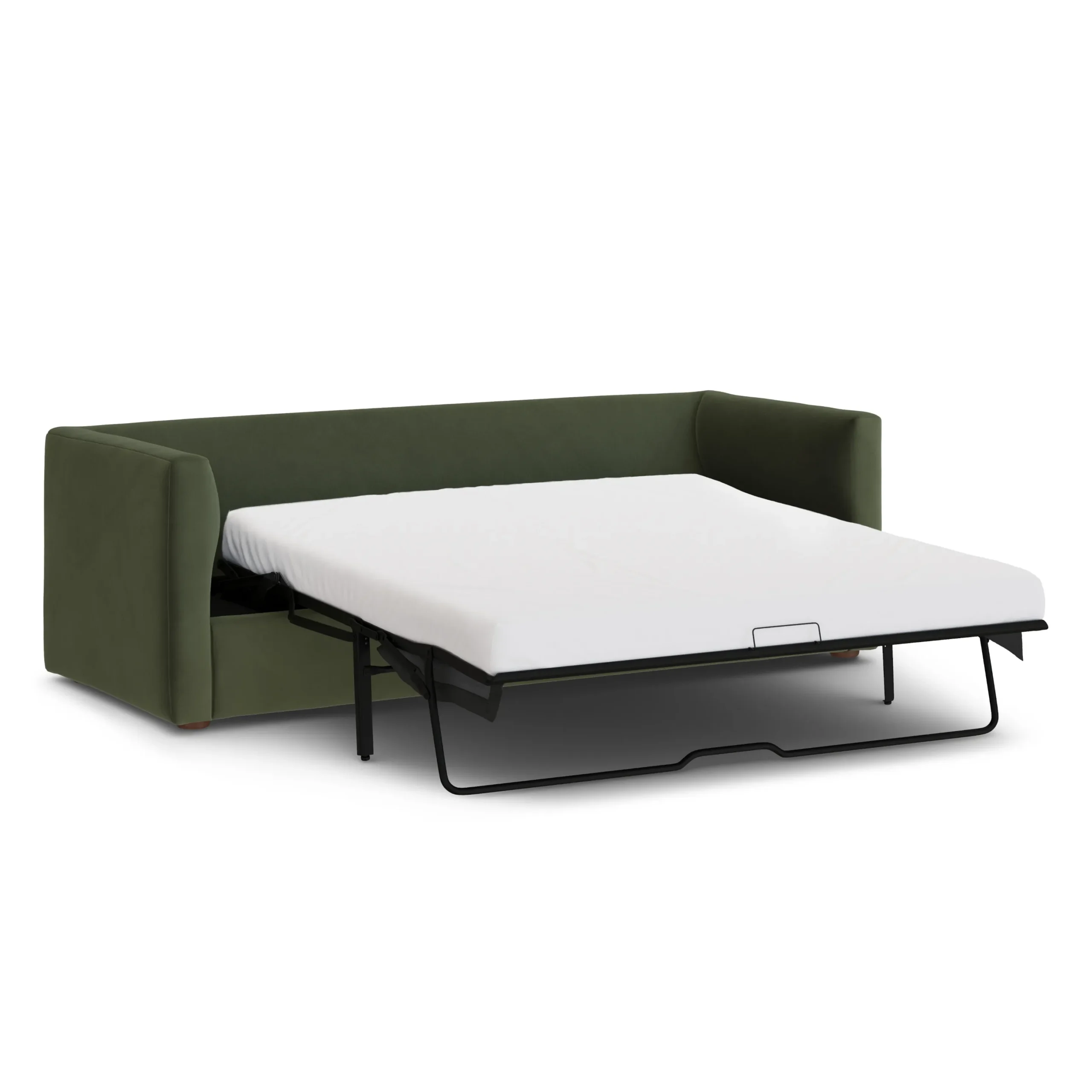 Marina 90_ Velvet Reversible Storage Sleeper Sectional - Hale Fir Green - Image 17