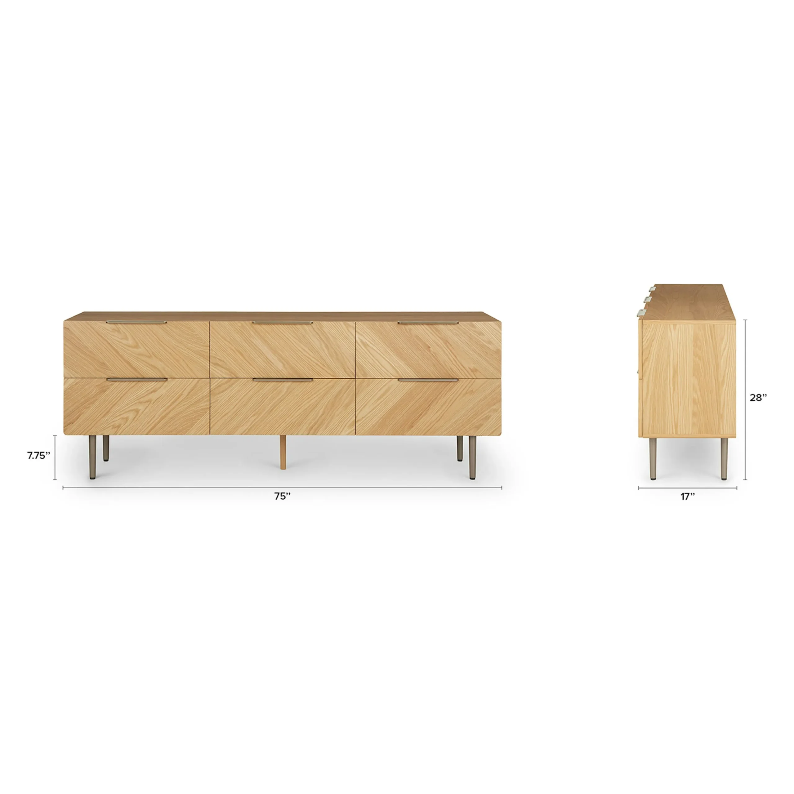 Nera 6-Drawer Double Dresser - Walnut - Image 18