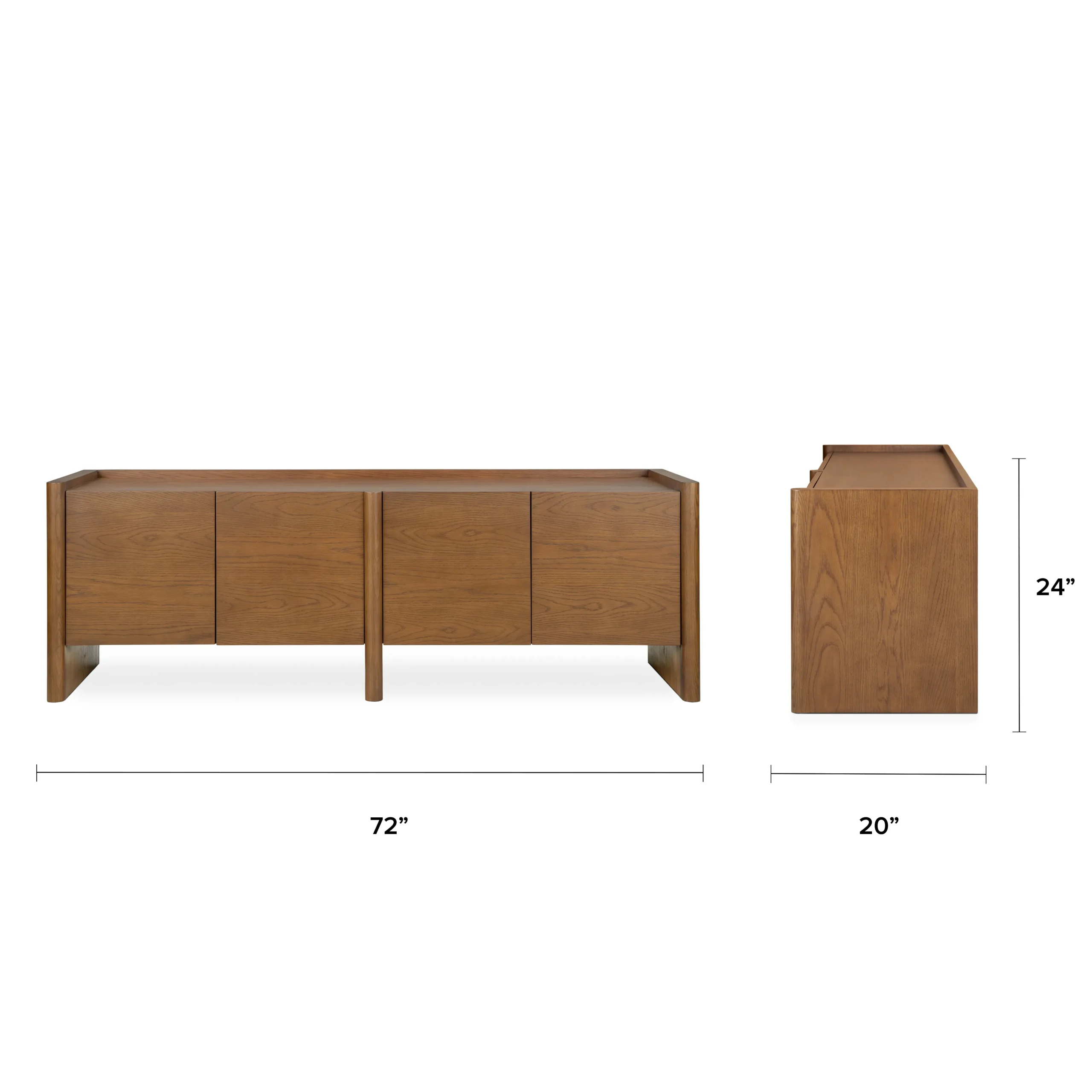 Torme 140_ Media Storage Set - Smoked Oak