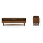 Lenia 63_ Low Media Unit - Walnut