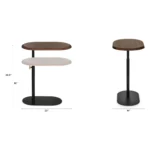 Portima C Side Table - Walnut
