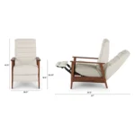 Ellow 28.5_ Reclining Lounge Chair - Ashford Gray