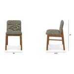Mikkel Dining Chair - Walnut and Algonquin Green