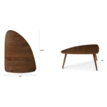 Amoeba 29.5_ Coffee Table - Walnut