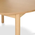 Heidi 48_ - 67.75_ Extendable Round Dining Table - White Oak