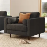 Sven 42_ Tufted Lounge Chair - Napa Charcoal