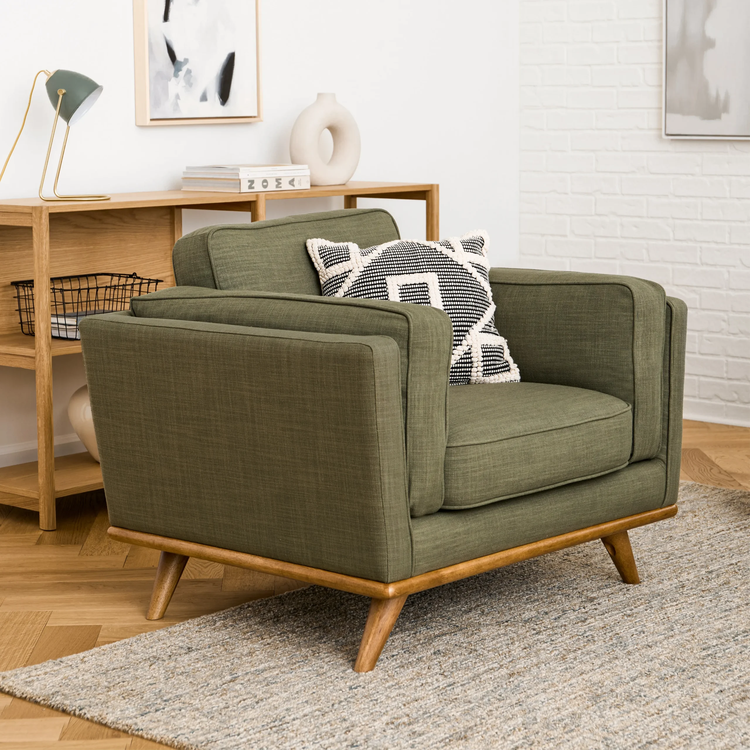 Timber 41_ Lounge Chair - Olio Green