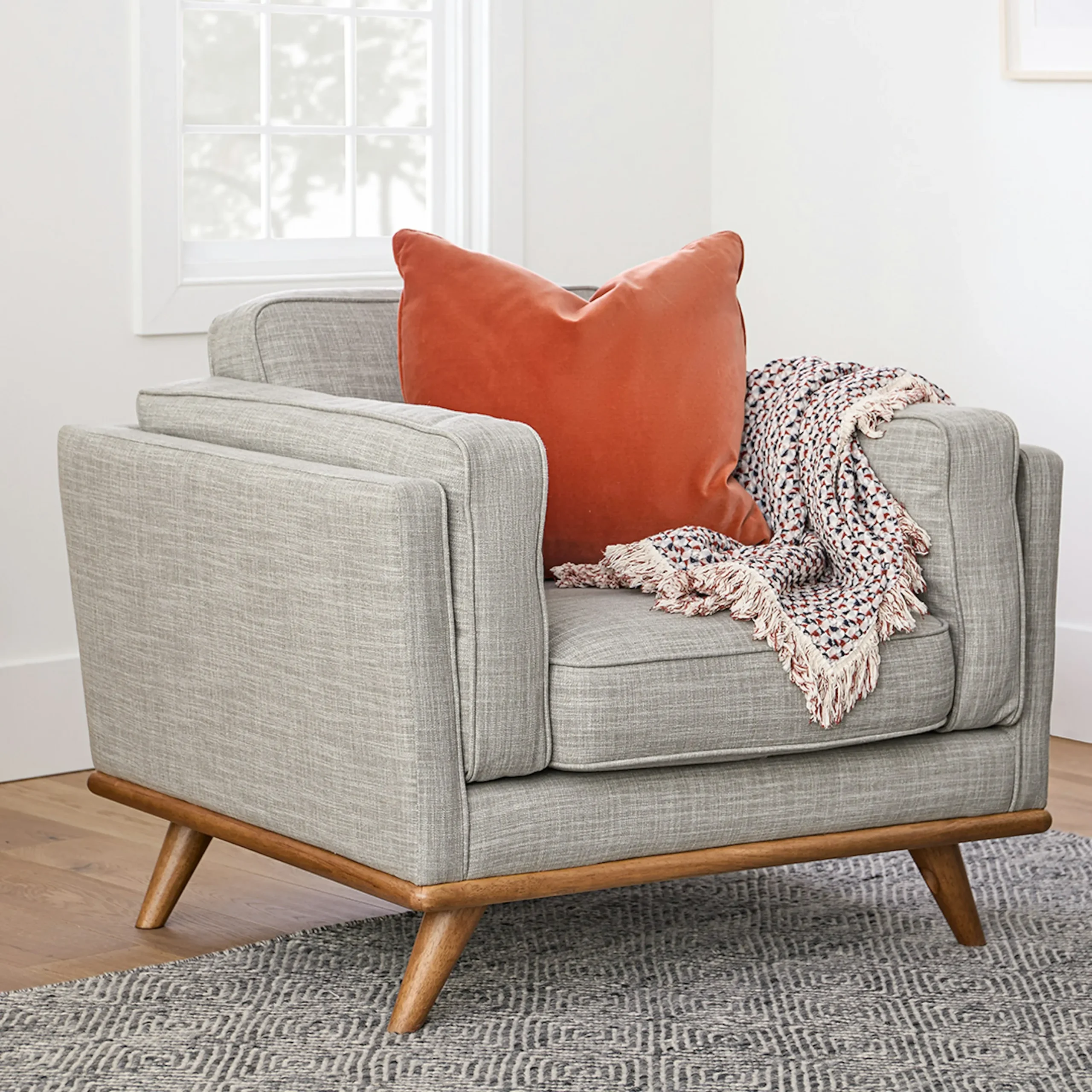 Timber 41_ Lounge Chair - Rain Cloud Gray