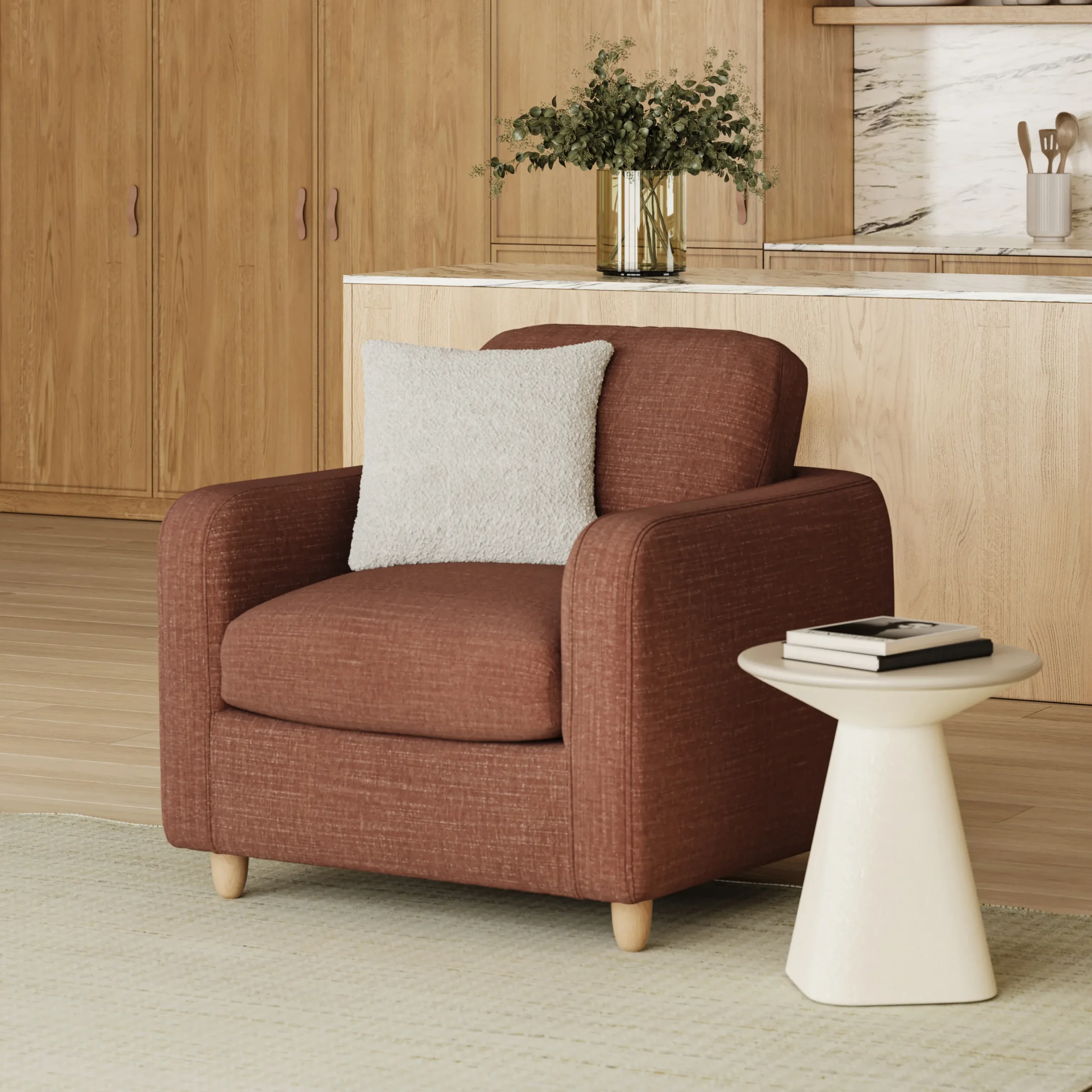Vati 37_ Lounge Chair - Napa Rust