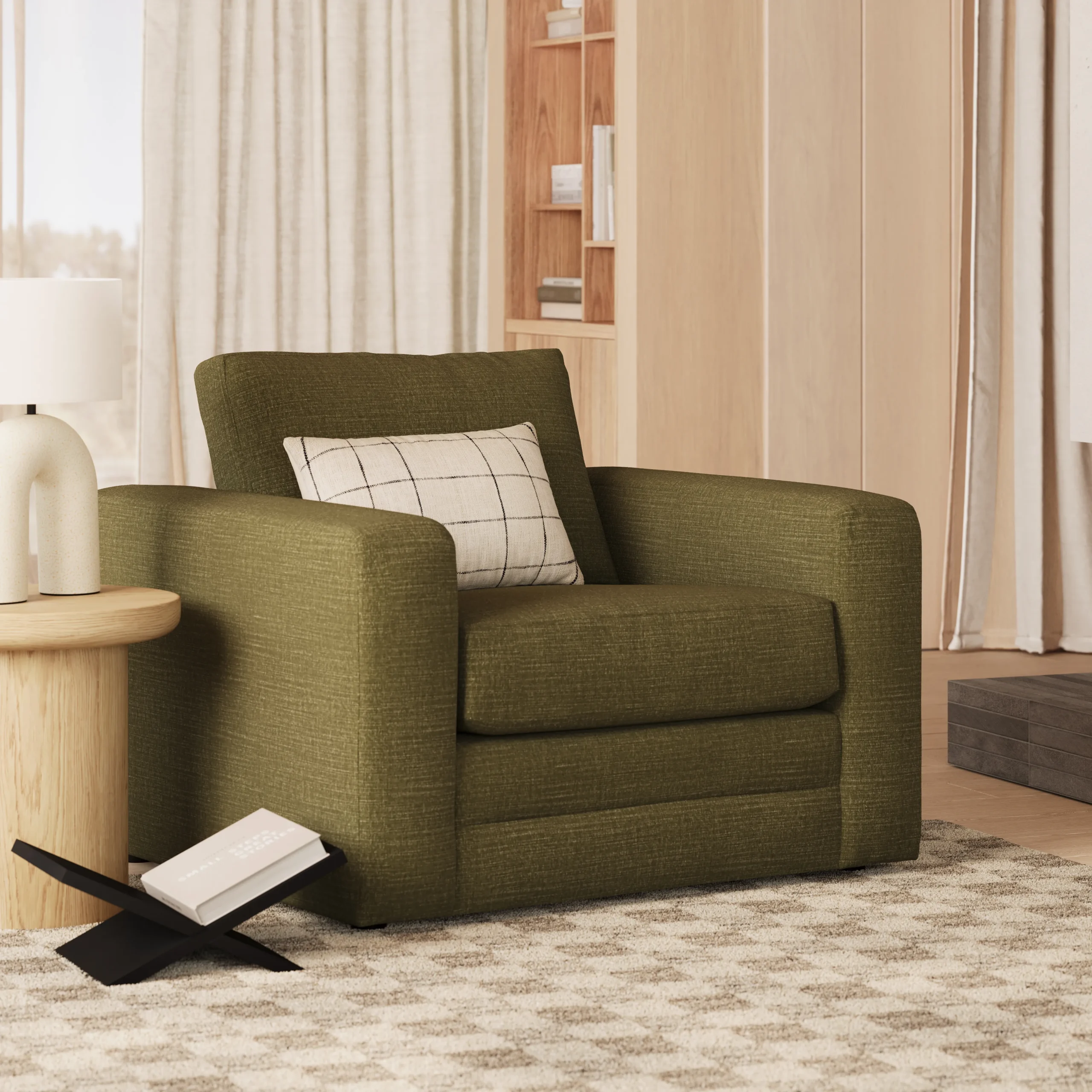 Riley 42_ Lounge Chair - Napa Moss