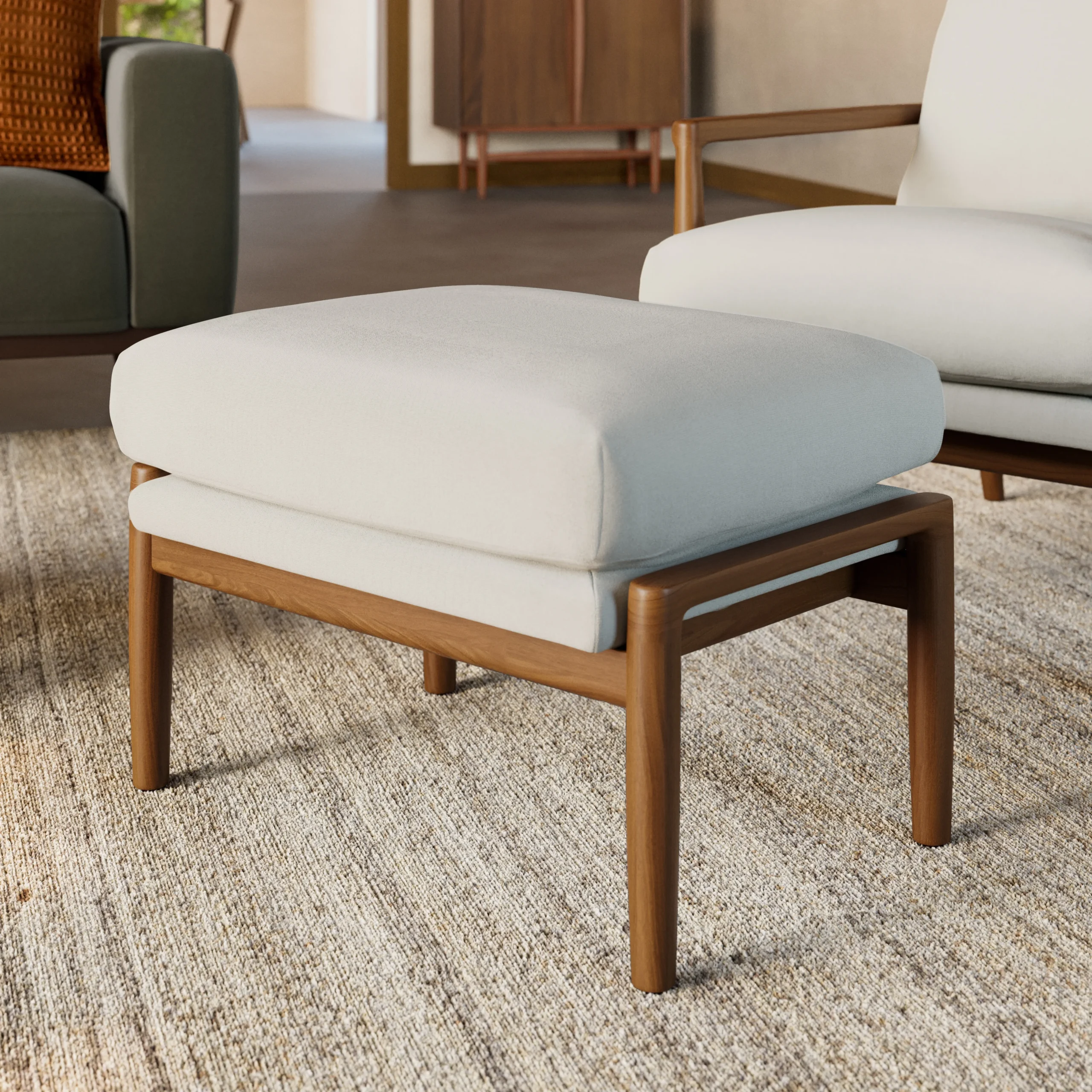Bavel 25_ Ottoman - Walnut and Field Ivory