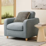 Vati 37_ Lounge Chair - Silver Light Blue