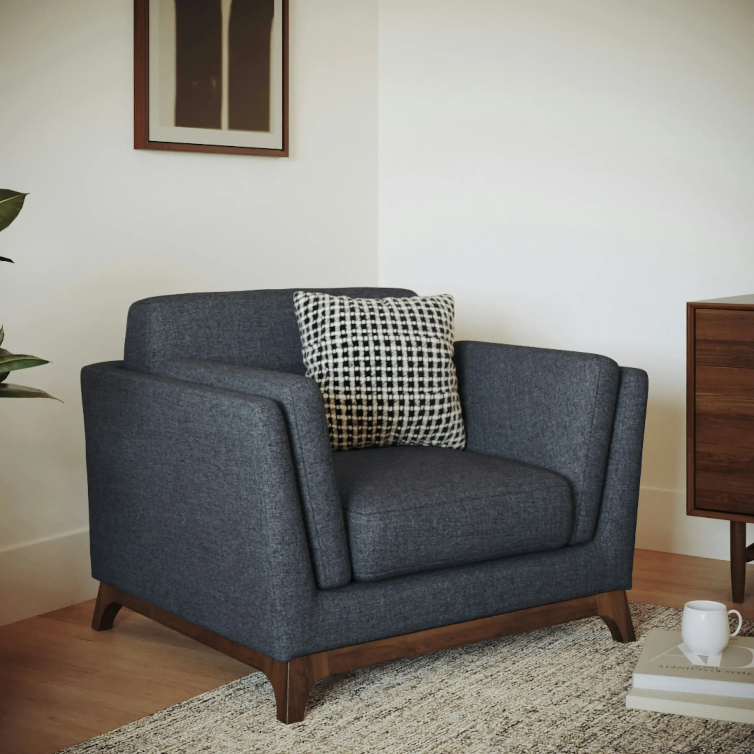 Ceni 39_ Lounge Chair - Denim Blue