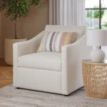 Landry 32.25_ Lounge Chair - Ivory Wool Bouclé