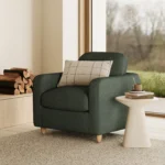 Vati 37_ Lounge Chair - Green Wool Bouclé