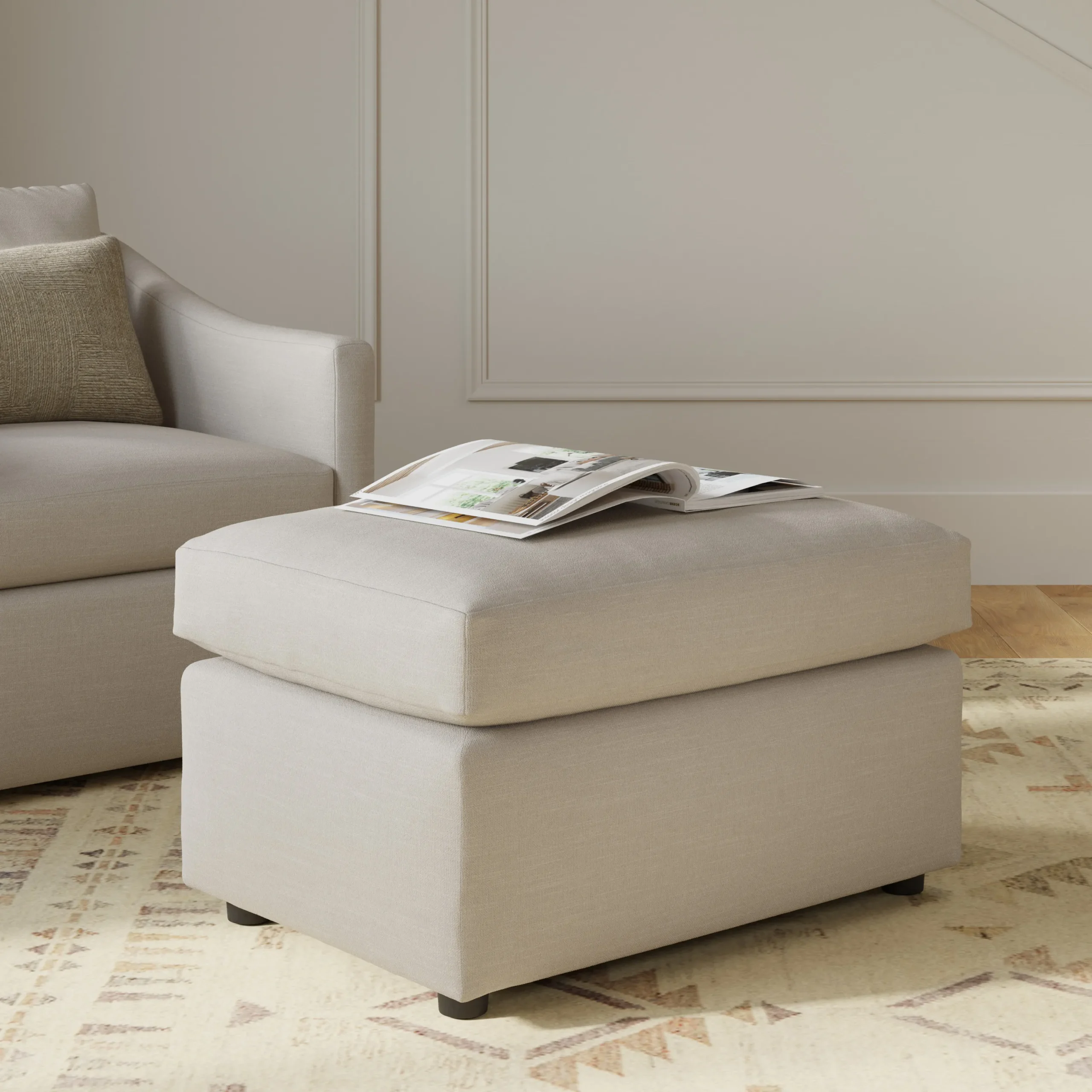 Landry 28_ Ottoman - Napa Dove