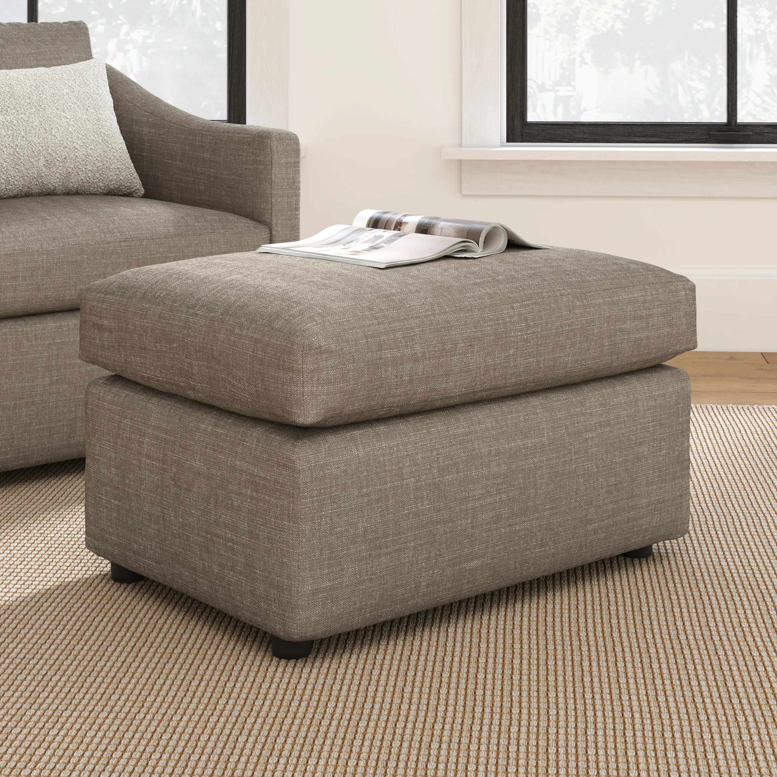 Landry 28_ Ottoman - Napa Taupe