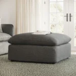 Leigh 41_ Ottoman - Silver Gray